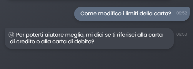 Documentazione nascosta dopo la risposta - stato OFF