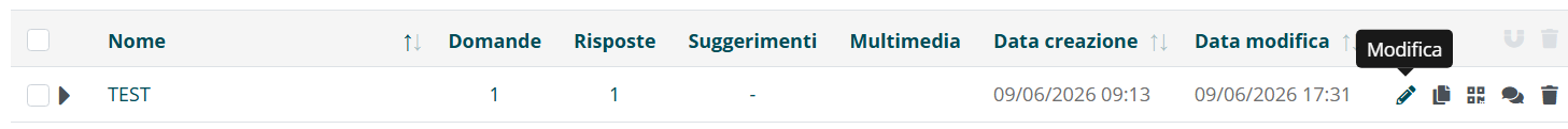 Accesso alla modifica dell’intent nella base di conoscenza