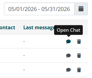 Trascrizione della conversazione selezionata